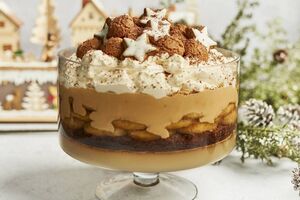 Caramel and apple trifle