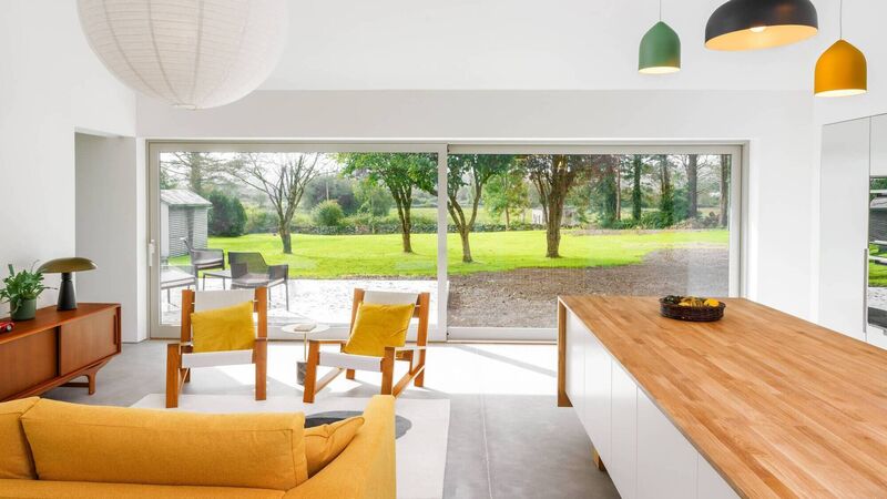 Barn-style roof tops this sleek makeover for Galway bungalow