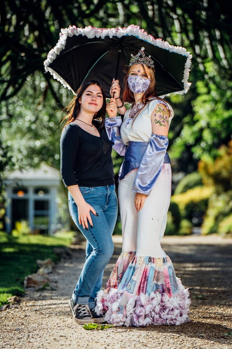 Grand Finalist of Junk Kouture 2021: 'Toxicity' made by Victoria Ciolkosz, Aaron Ganly and Cremma Liddy from Kinsale Community School, Co. Cork. Picture: Ger Duffy