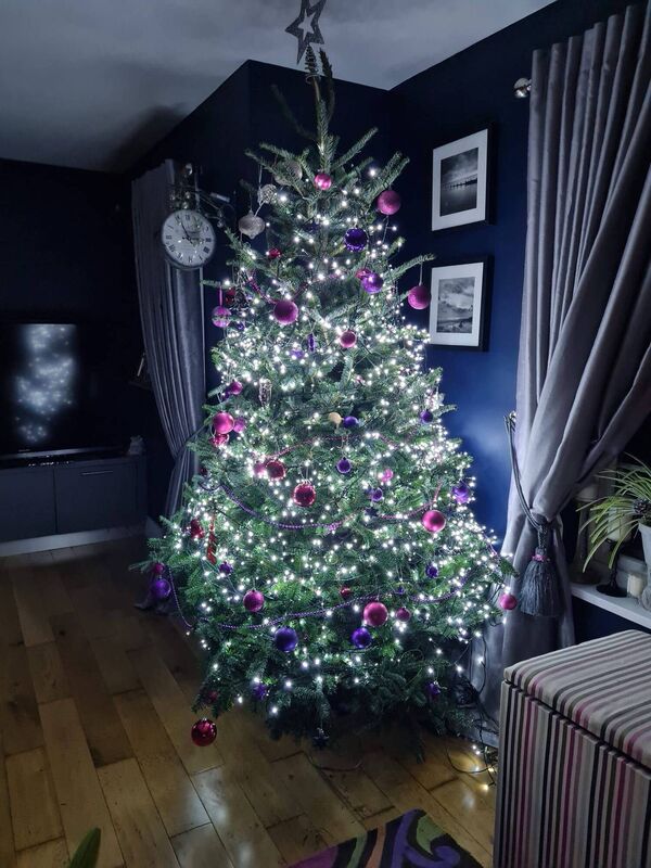 The Christmas tree at the Crowley home.