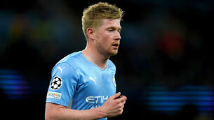 <p>Kevin De Bruyne has handed City a boost (Martin Rickett/PA)</p>