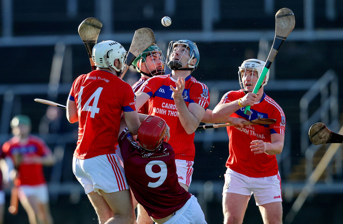 St Thomas' Conor Cooney controls a loose ball. Picture: INPHO/Bryan Keane