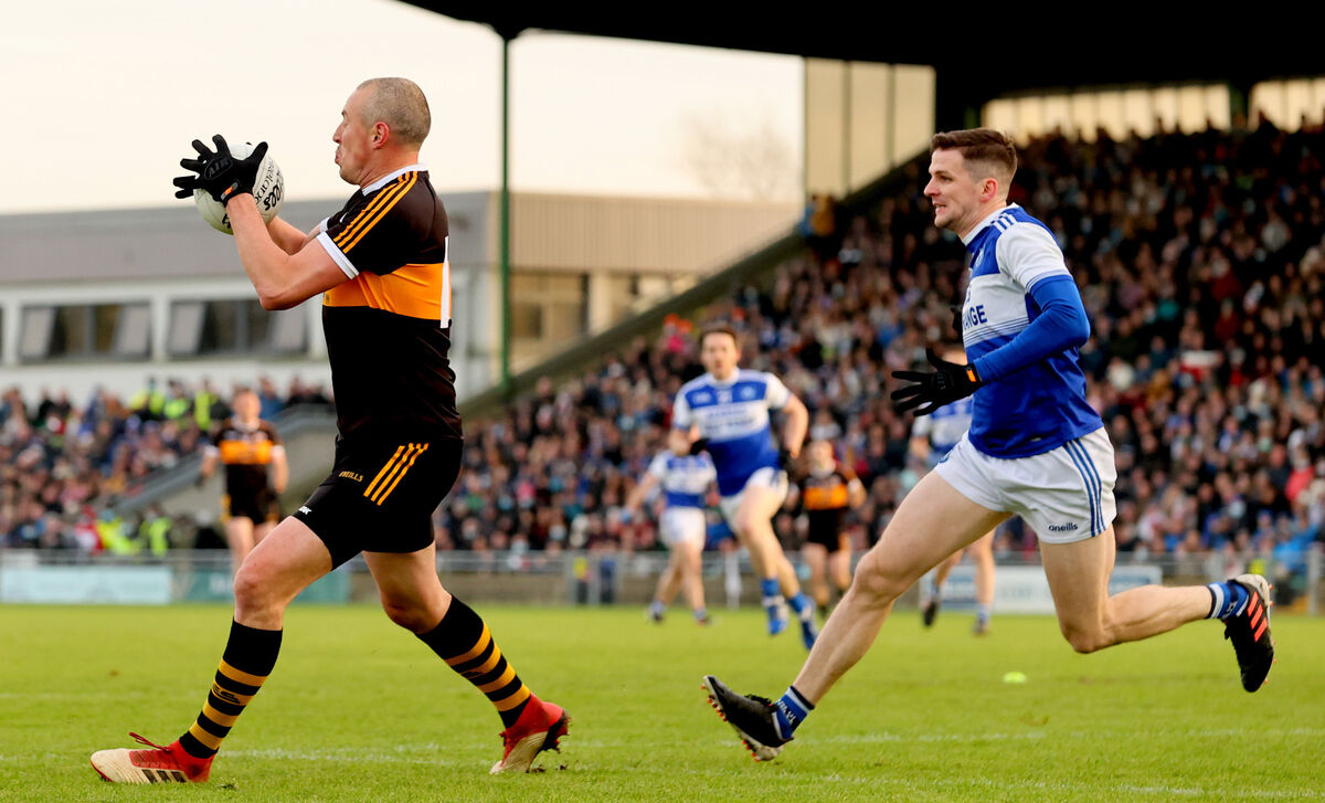 Austin Stacks' Kieran Donaghy and Shane Brosnan of Kerins O'Rahillys. Picture:INPHO/James Crombie