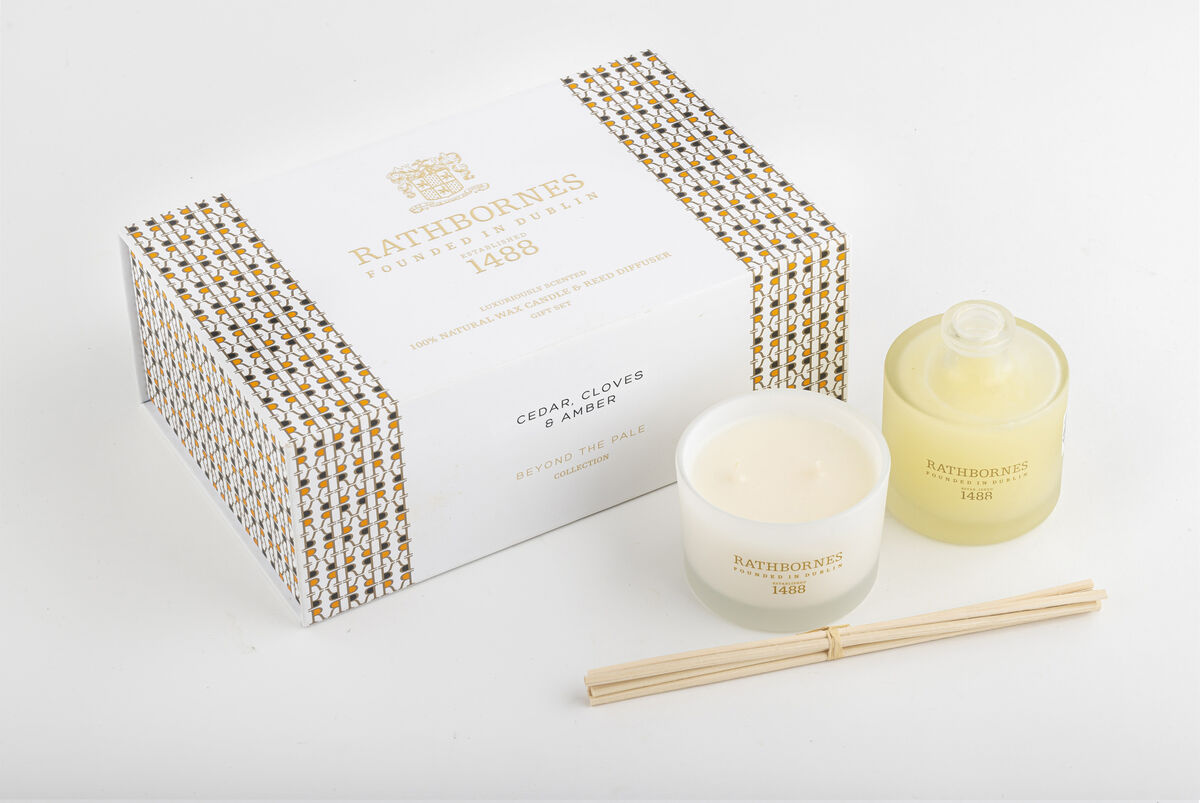 Rathbornes Cedar, Cloves and Amber gift set for €90