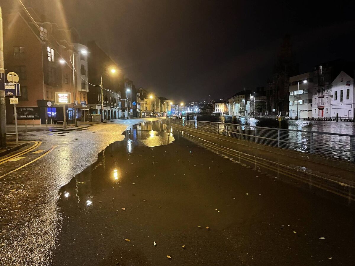 Flooding in Cork City. Picture: John Roycroft