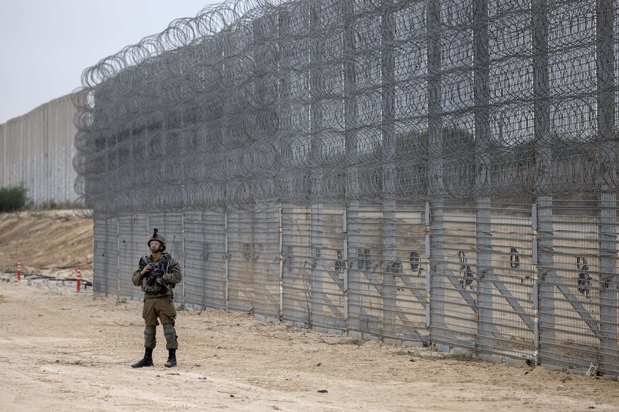 Israel announces completion of security barrier around Gaza