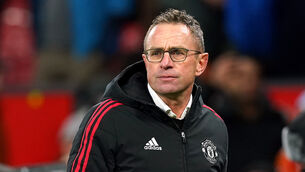 <p>Interim manager Ralf Rangnick has made two backroom additions. Picture: Martin Rickett</p>