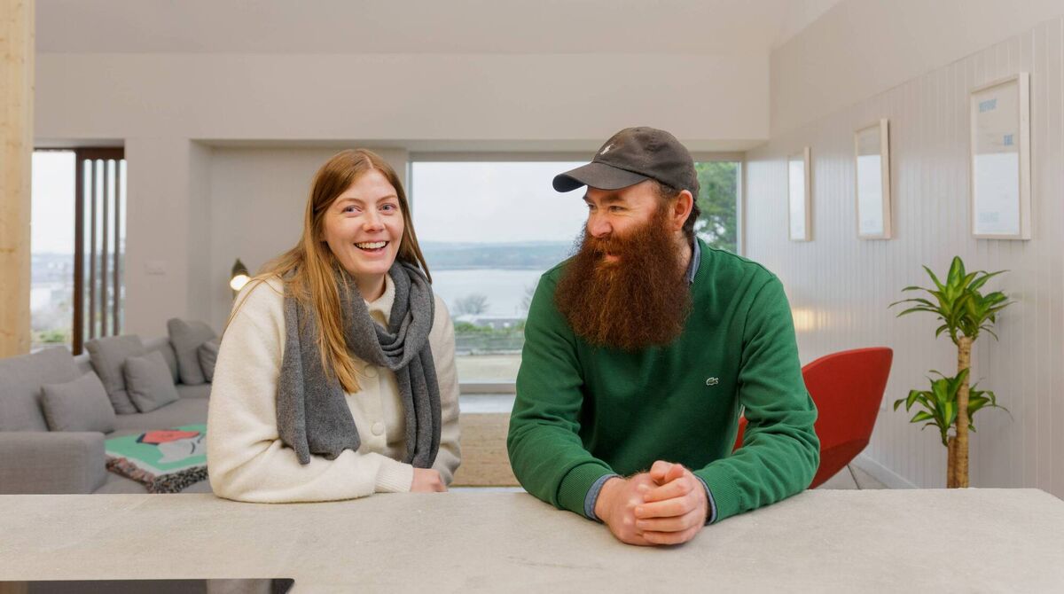 Ciara and Bobby in their newly revamped home.