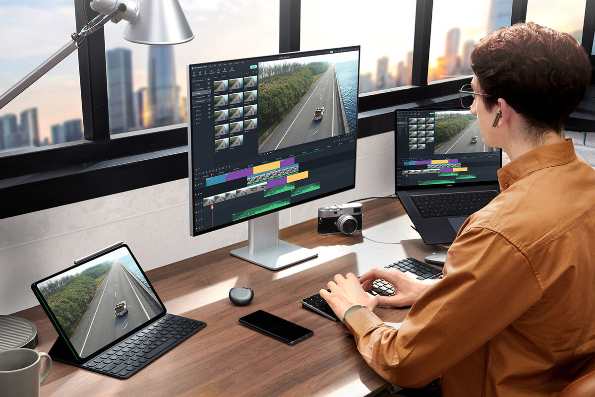 Huawei MateView 4K+ IPS monitor. Pic: Huawei.