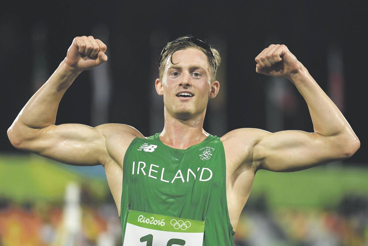 Arthur Lanigan O’Keeffe celebrates finishing in 8th place in the Men’s Modern Pentathlon at the 2016 Rio Olympics. Picture: Brendan Moran
Arthur Lanigan O’Keeffe celebrates finishing in 8th place in the Men’s Modern Pentathlon at the 2016 Rio Olympics. Picture: Brendan Moran
