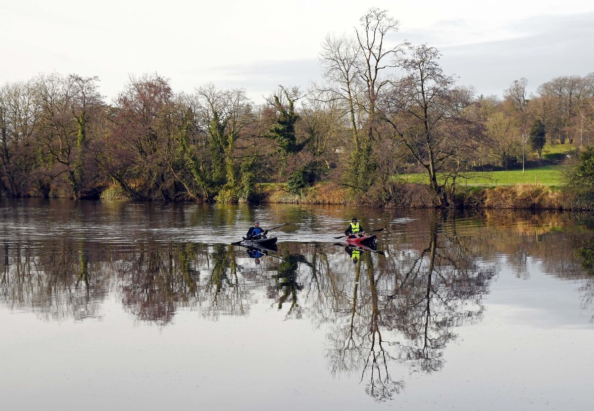 Kayakers on the Blackwater. Picture: Denis Minihane.
