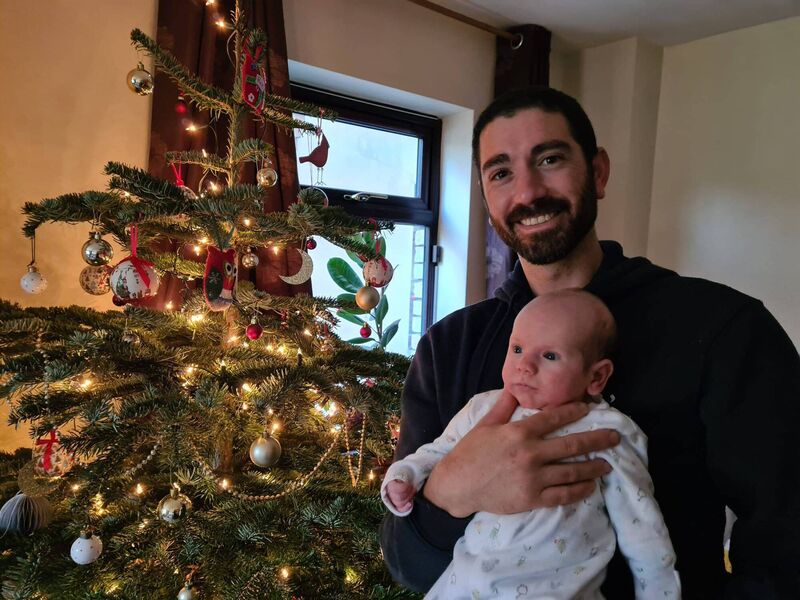 Hagai Tzarfati with his son Elliot. Hagai Tzarfati with his son Elliot.