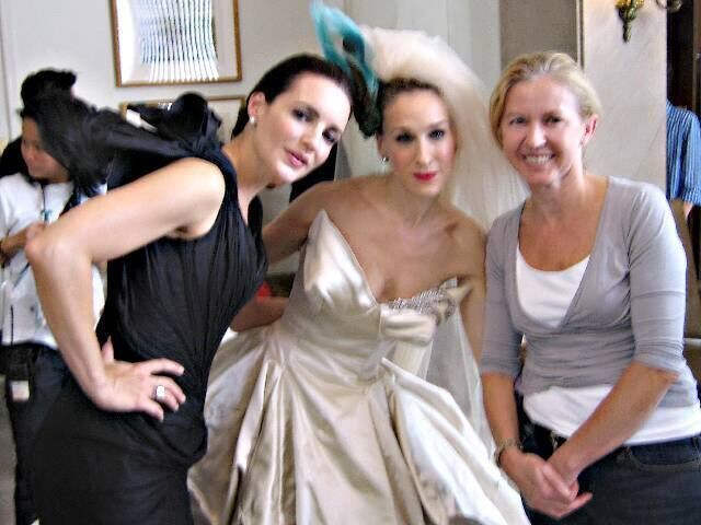 Tess Casey with 'Carrie' and 'Charlotte'