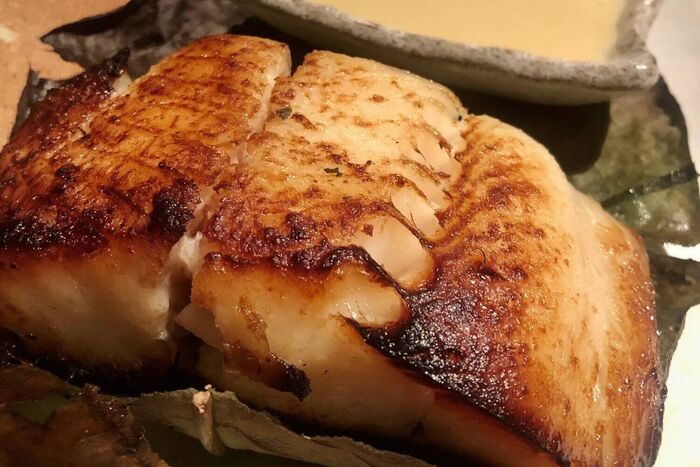 Pan-grilled fish with miso