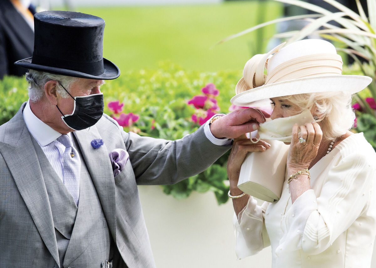 Handout image provided by Clarence House of the photograph chosen by The Prince of Wales and The Duchess of Cornwall for their Christmas card, which was taken at Royal Ascot by Sam Hussein this year