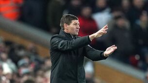 <p>Aston Villa manager Steven Gerrard did not want to go ‘gung ho’ on his return to Anfield for fear of a thrashing (Nick Potts/PA)</p>