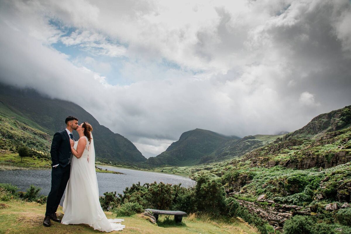 Sealed with a kiss: Meagan Coleman-Horgan and Owen Browne