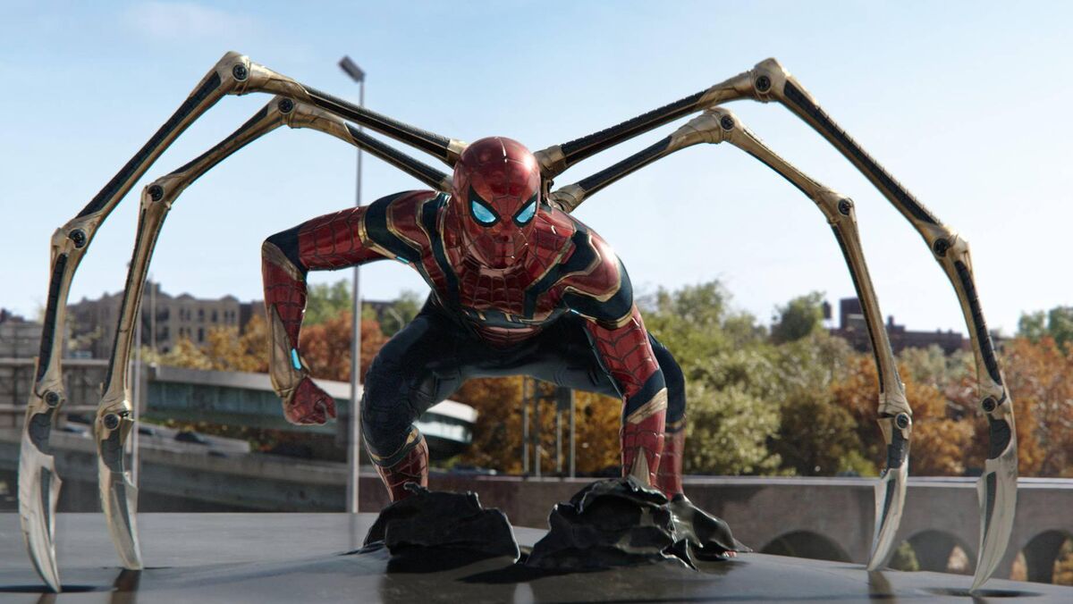 A scene from Spider-Man: No Way Home. A scene from Spider-Man: No Way Home.