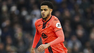 <p>Norwich City's Andrew Omobamidele in action during the Premier League match at Tottenham Hotspur Stadium, London. Picture: Adam Davy/PA</p>