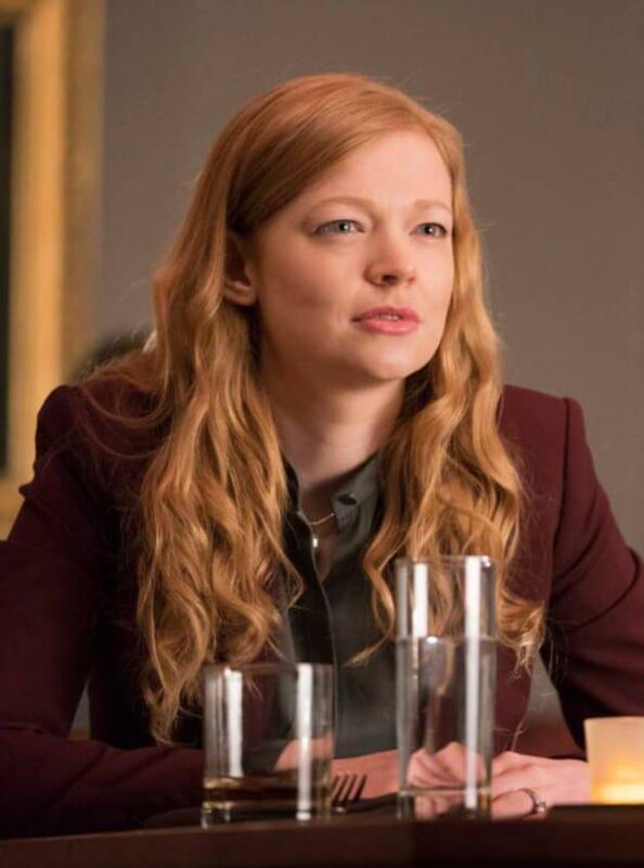Sarah Snook as Siobhan Roy in season one of Succession.