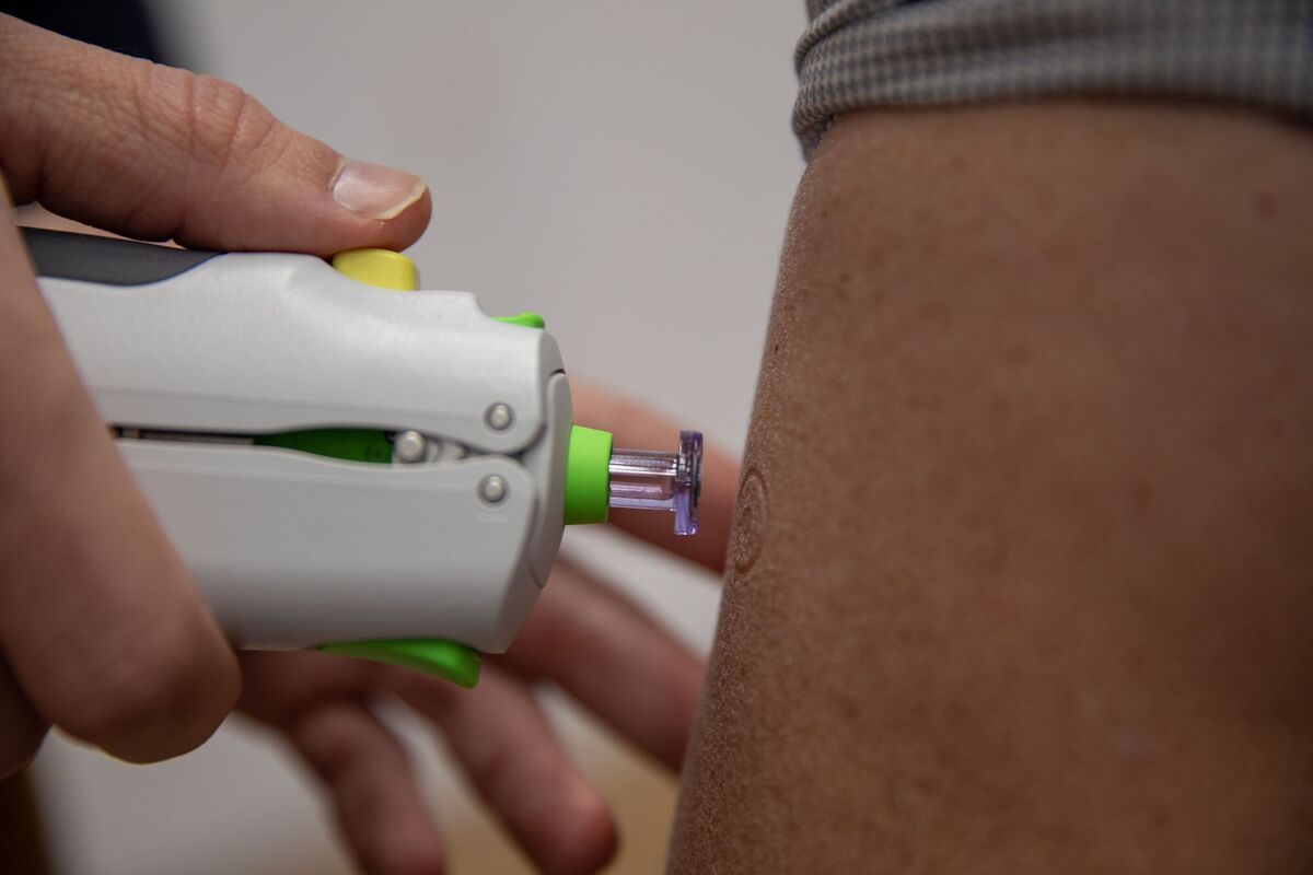 The new DIOSvax needle-free vaccine being trialled at the University of Southampton. Picture: University of Cambridge/PA