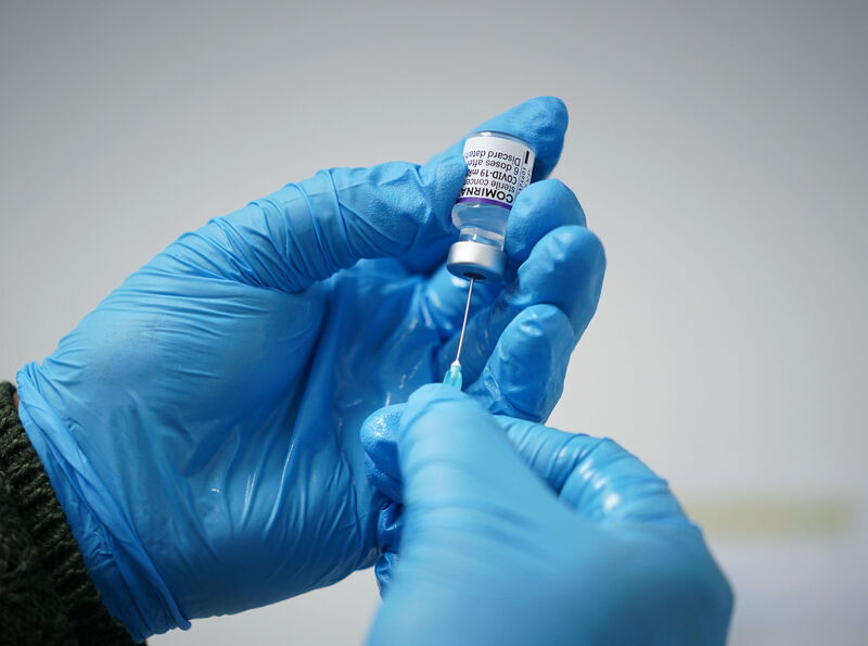 Last night, it was confirmed that the gap between the second dose and the booster would be reduced to just three months. File Picture: PA