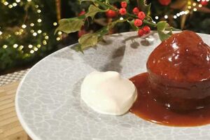 Festive sticky gingerbread