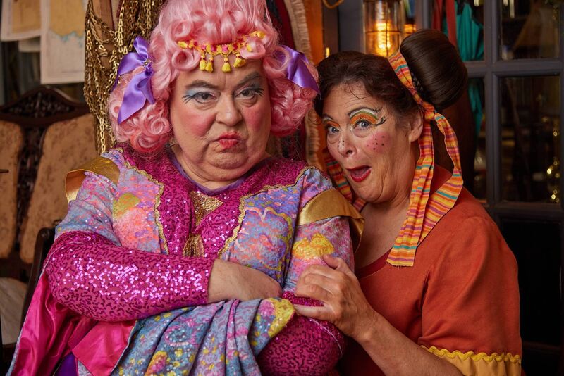 Ciarán Bermingham and Fionula Linehan in Aladdin at the Everyman in Cork. Picture: Miki Barlok Ciarán Bermingham and Fionula Linehan in Aladdin at the Everyman in Cork. Picture: Miki Barlok