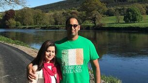 <p>Muhammad Pathan (right) who came to Ireland from Tanzania 17 years ago to study to be a doctor.</p>