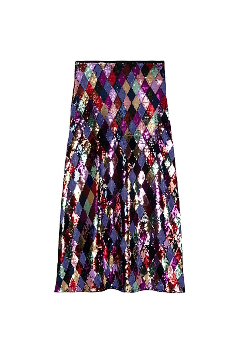 'Kelly' sequin skirt, €351, Rixo