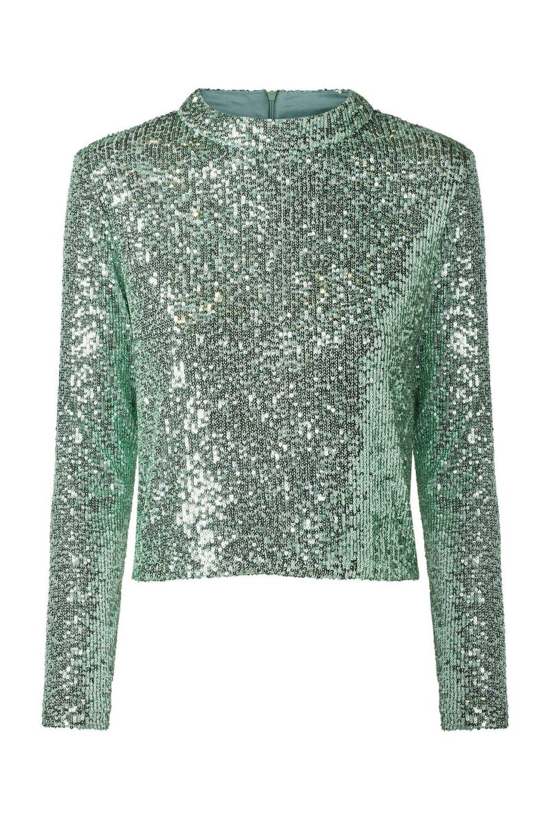 Long sleeve sequin t-shirt, Mango, €39.99
