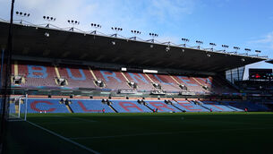 <p>A general view of Turf Moor (Martin Rickett/PA)</p>