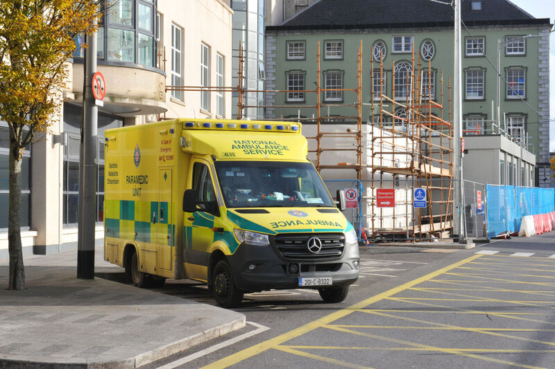  A National Ambulance Service paramedic unit at the emergency department at Mercy University Hospital, Cork. Picture: Larry Cummins