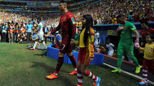Ronaldo gives little mascots moment they will never forget