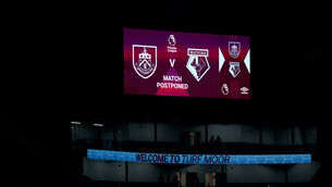 Burnley v Watford is one of nine Premier League games to have been called off in the past week (Martin Rickett/PA)