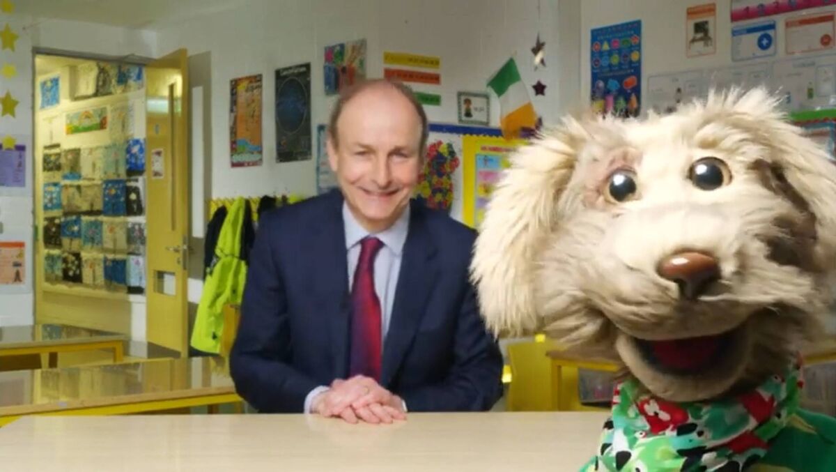 Micheál Martin interviewed by Séamus the Dog