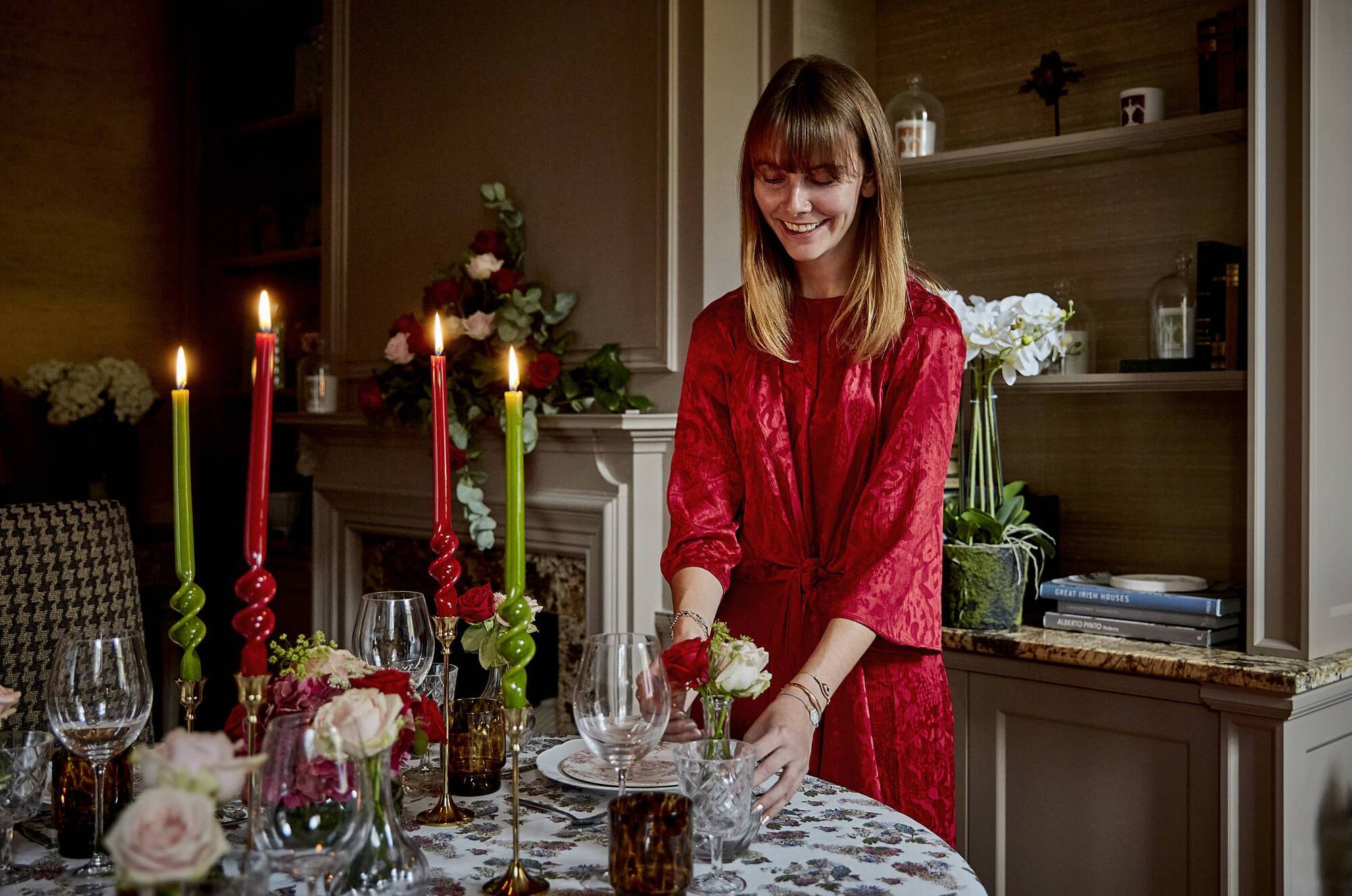 Event organiser Annie Dunne at home preparing for Christmas. 