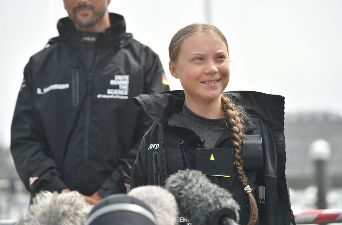 Climate activist Greta Thunberg speaks to the media before beginning her voyage to the US from Plymouth on the Malizia II, to attend climate demonstrations in the country back in 2019. She consistently refuses to use airlines to travel due to industry emissions. Picture: Ben Birchall/PA Wire Climate activist Greta Thunberg speaks to the media before beginning her voyage to the US from Plymouth on the Malizia II, to attend climate demonstrations in the country back in 2019. She consistently refuses to use airlines to travel due to industry emissions. Picture: Ben Birchall/PA Wire