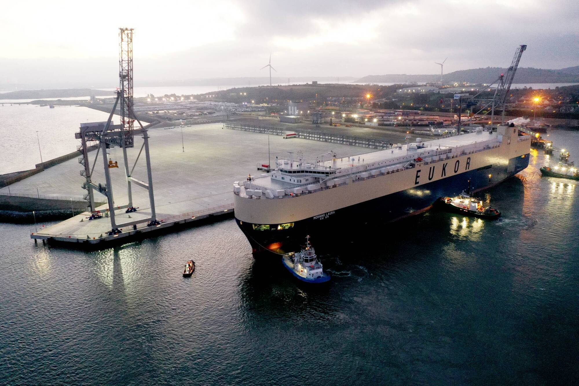 In pictures: Massive car transporter is first commercial ship in Cork's new container facility
