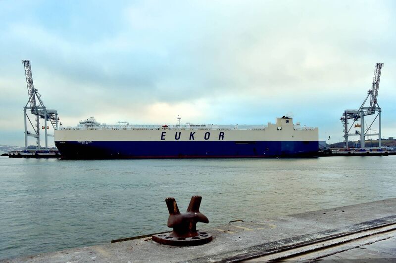 The vessel began its journey in Korea before it stopped in Morocco, Italy, Spain, and Britain, before Cork. Picture: Eddie O'Hare