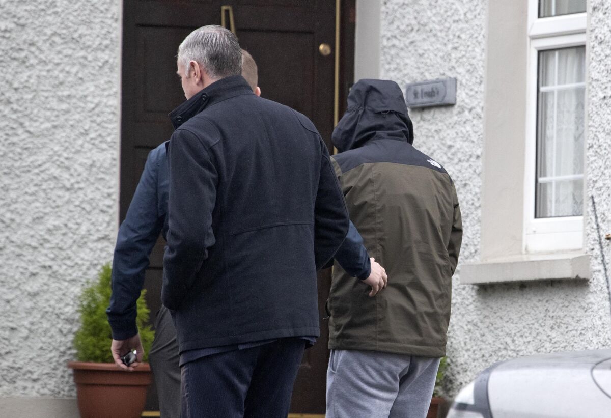 Alan O'Brien (on right with hood up) pictured in 2019, had, according to the judge, "assisted in inflicting the most serious injuries" on Mr Lunney. File photo: Colin Keegan Alan O'Brien (on right with hood up) pictured in 2019, had, according to the judge, "assisted in inflicting the most serious injuries" on Mr Lunney. File photo: Colin Keegan