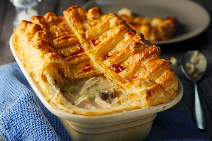 Turkey and ham pie
