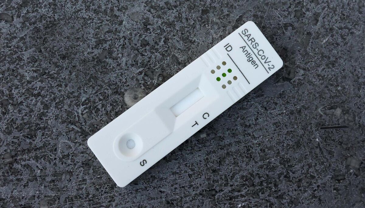 An antigen test card. Picture: Sam Boal / RollingNews.ie