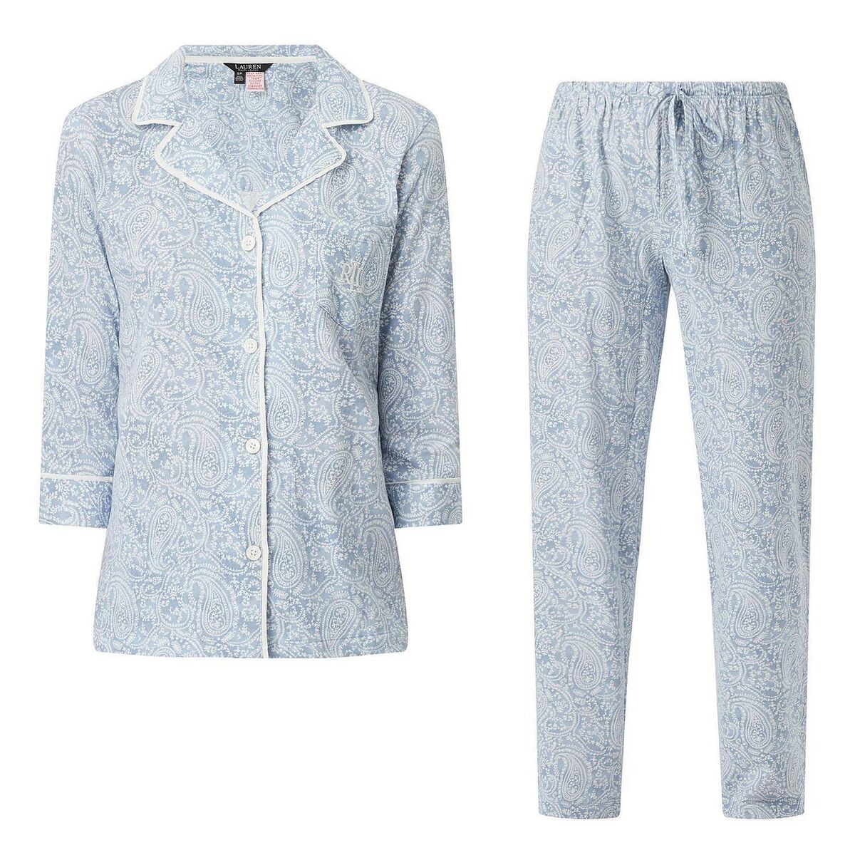 Print Cotton Pyjamas, €119, Lauren Paisley at Arnotts Print Cotton Pyjamas, €119, Lauren Paisley at Arnotts