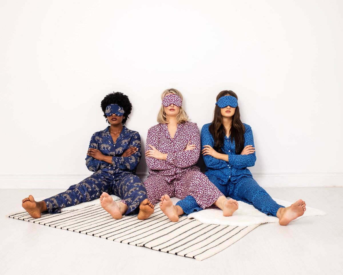 Luxury organic bamboo pyjamas €85 &amp; eye masks €20, ZZZANA