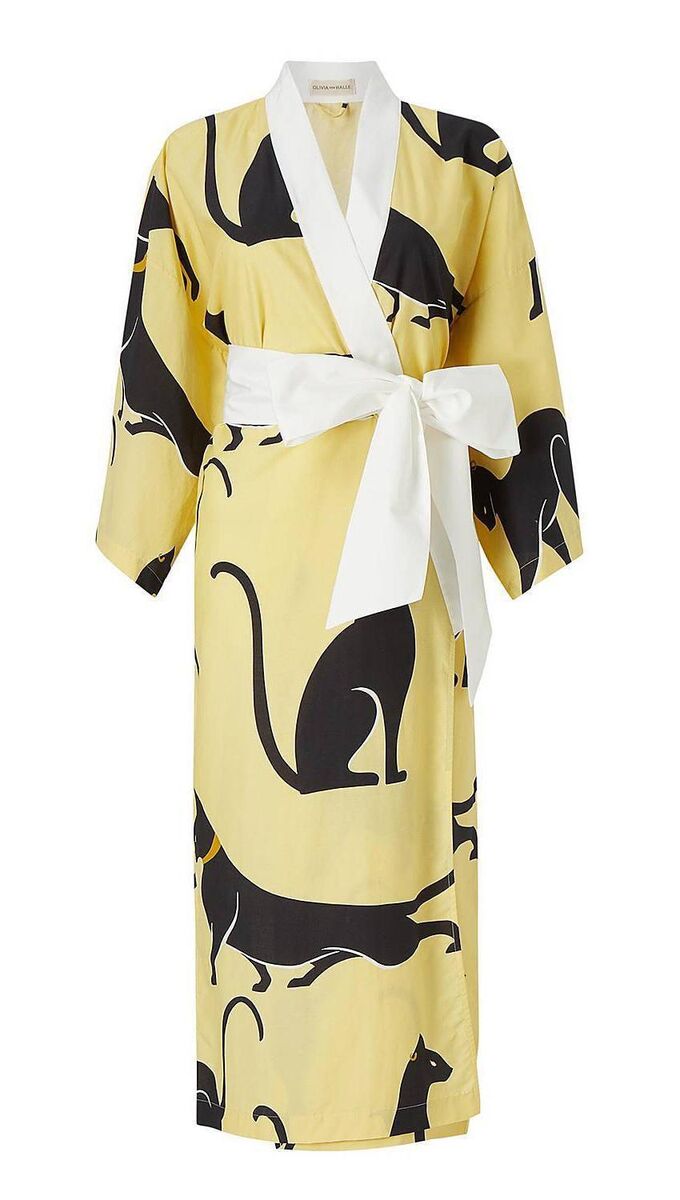 Olivia Von Halle ‘Amaya’ sphinx robe, Brown Thomas, €410
