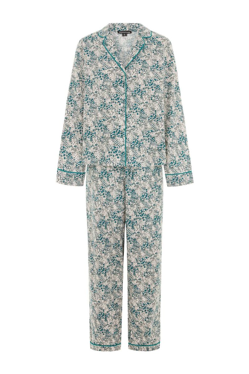 Responsible leopard print cotton pyjamas, Whistles, €115