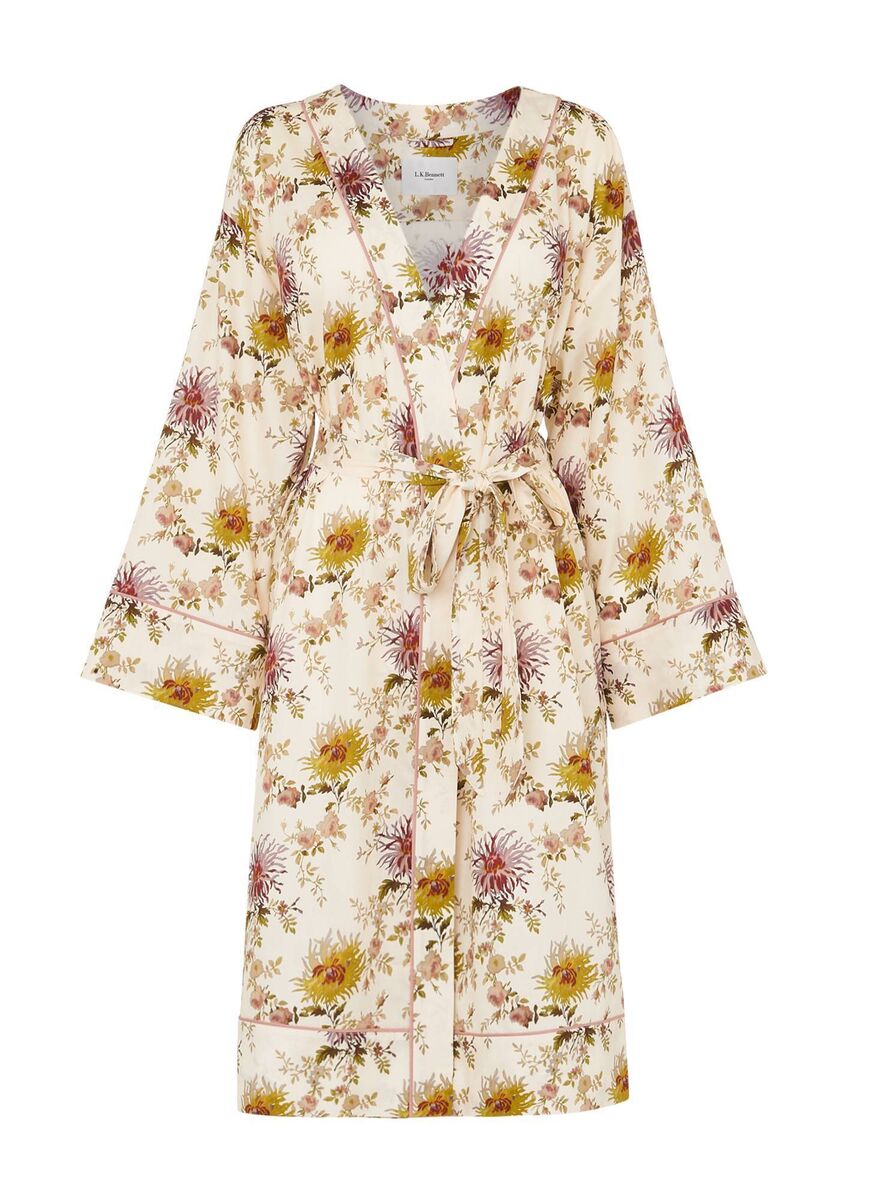 ‘Amelia’ cotton silk robe, L.K.Bennett, €350