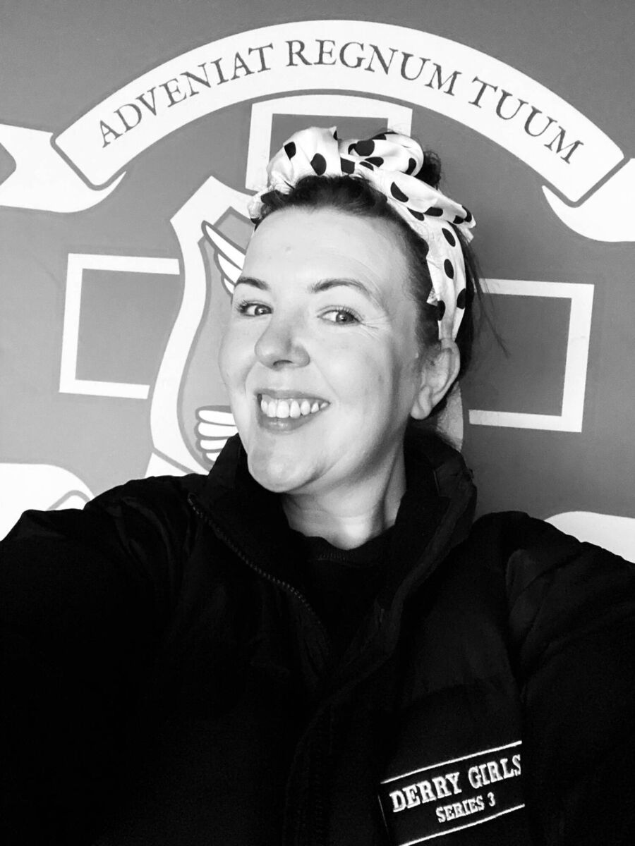  Lisa McGee shared a selfie with her Derry Girls series 3 jumper.