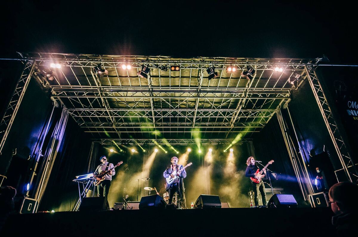 Cork synth pop act True Tides performing at the opening of Magic Nights By The Lee - A Winter Solstice in Fitzgerald's Park. Pic: Karen M. Edwards